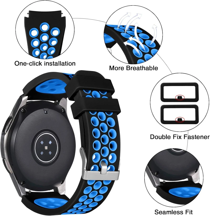 Silicone Watch Strap For Xiaomi Mi Watch Color Sport Bracelet 22mm Watchband Replacement Band For Mi Watch Color 2 Accessories image 5