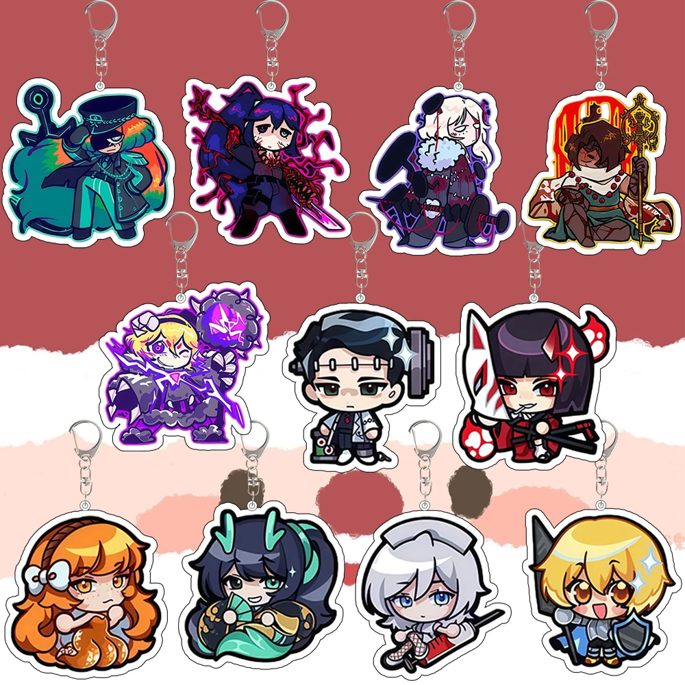 Para juego de empresa Limbus DonQuixote Faust Ishmael Gregor llavero acrílico lindo periférico de animé mochila colgante regalo de Festival