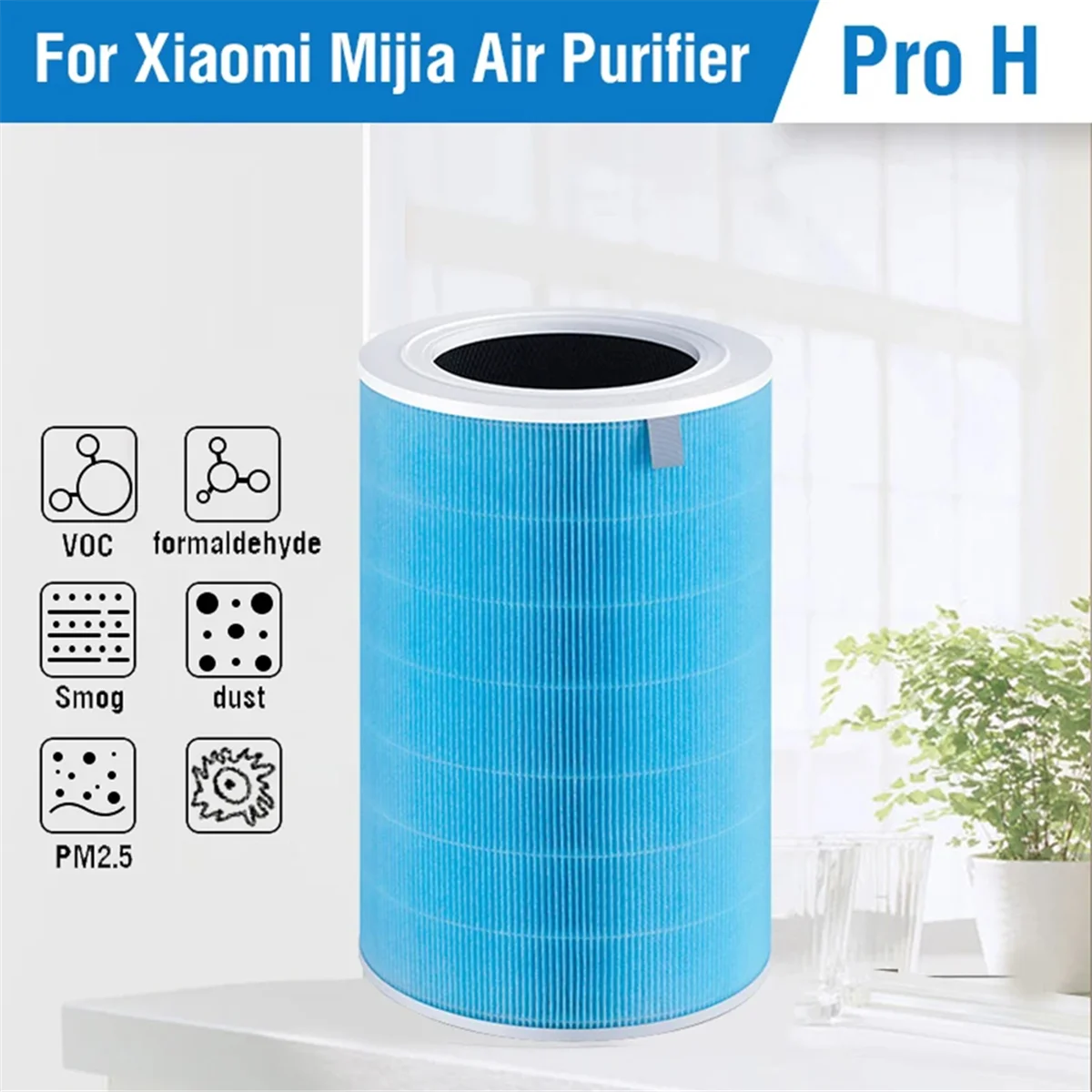 AUU-For Pro H Hepa Filter Activated Carbon Filter Pro H for Air Purifier Pro H H13 Pro H Filter PM2.5 Clean
