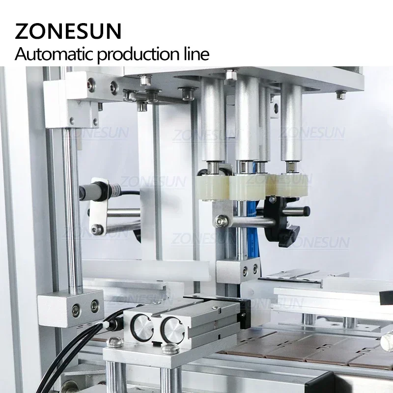 ZONESUN ZS-FAL180A7 อัตโนมัติวางครีมขวด Jar บรรจุ Capping เครื่องสั่นสะเทือนหมวก Feeder