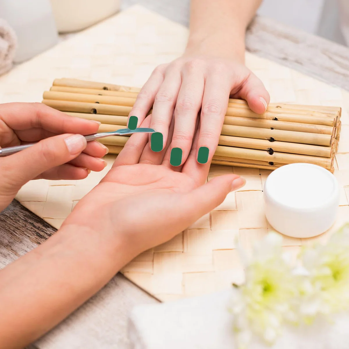 

20Pcs Nail Art Decals Solid Color Charming Assortment Easy Use Unique Stylish Nails DIY Manicure Accessory for Parties Birthdays