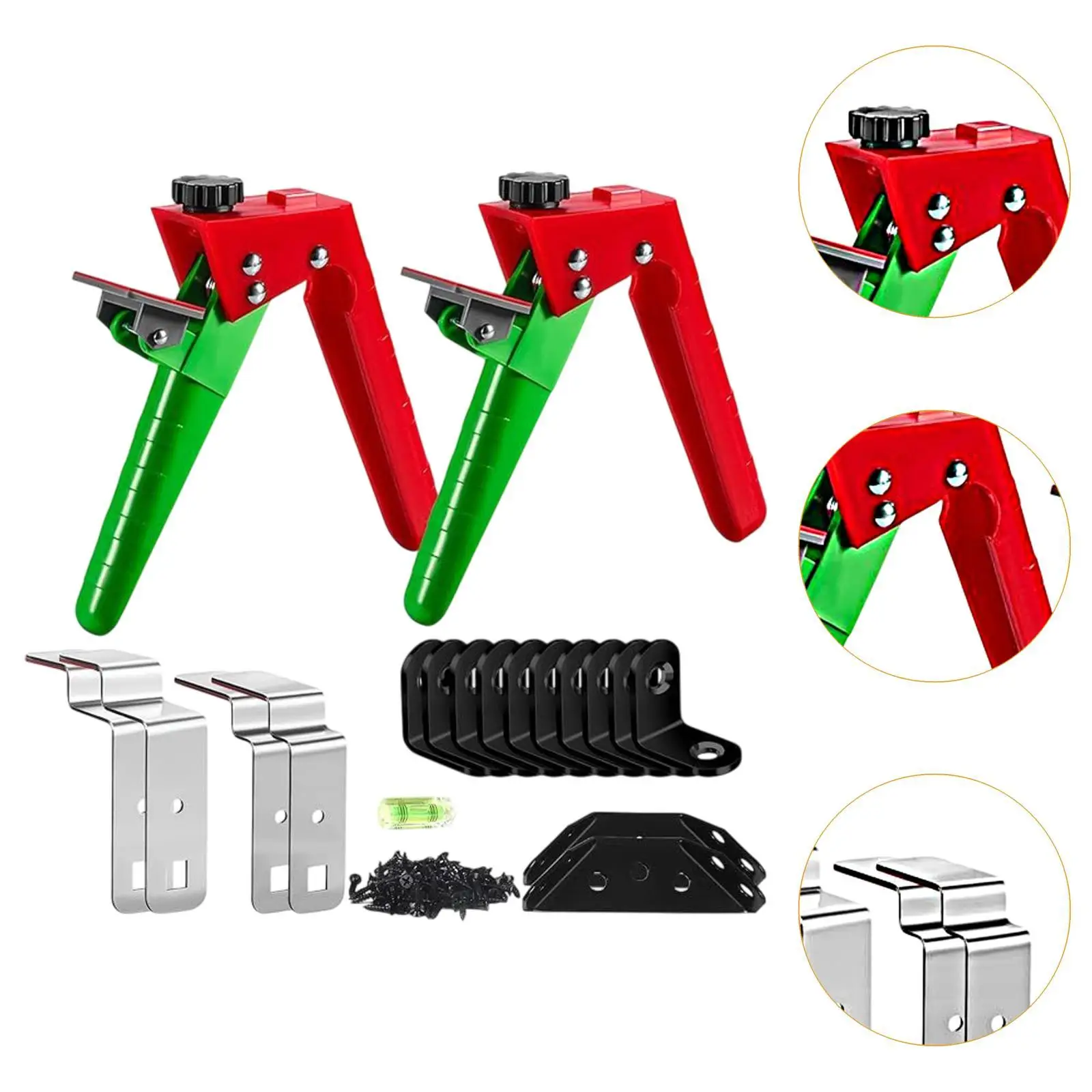 2Pcs Adjustable Drawer Panel Fixing Clamps,Hardware Jigs Fixator Drawer Front Installation Clamps for Furniture Office Repair