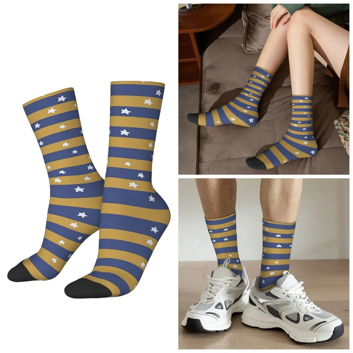 

All Seasons Rhys' Socks Harajuku Crew Socks High Quality Stockings for Men Women Christmas Gifts