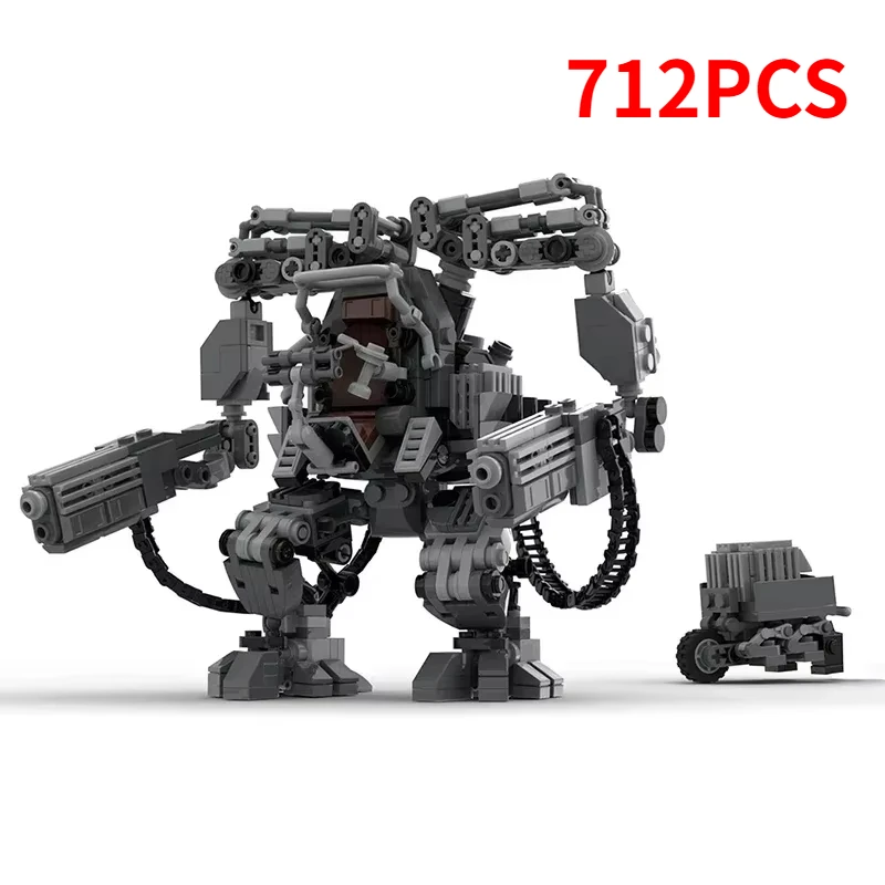 Movie Matrix APU Battle Matrixed Robot Building Blocks MOC-13752 Manned Exoskeleton Mech Assembly Model Kids Toy Birthday Gift