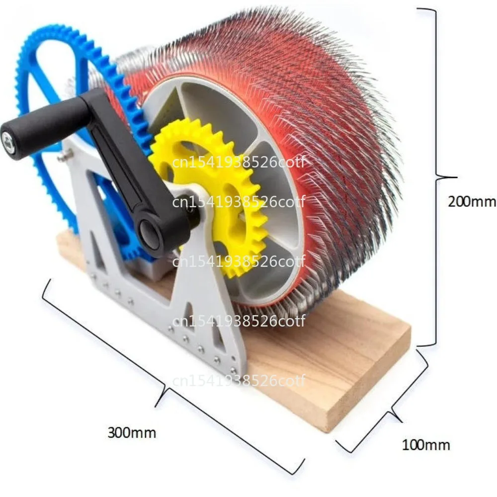 Color mixer Manual fast hair ball carding machine DIY spinning thread mixing tool Household hand comb machine