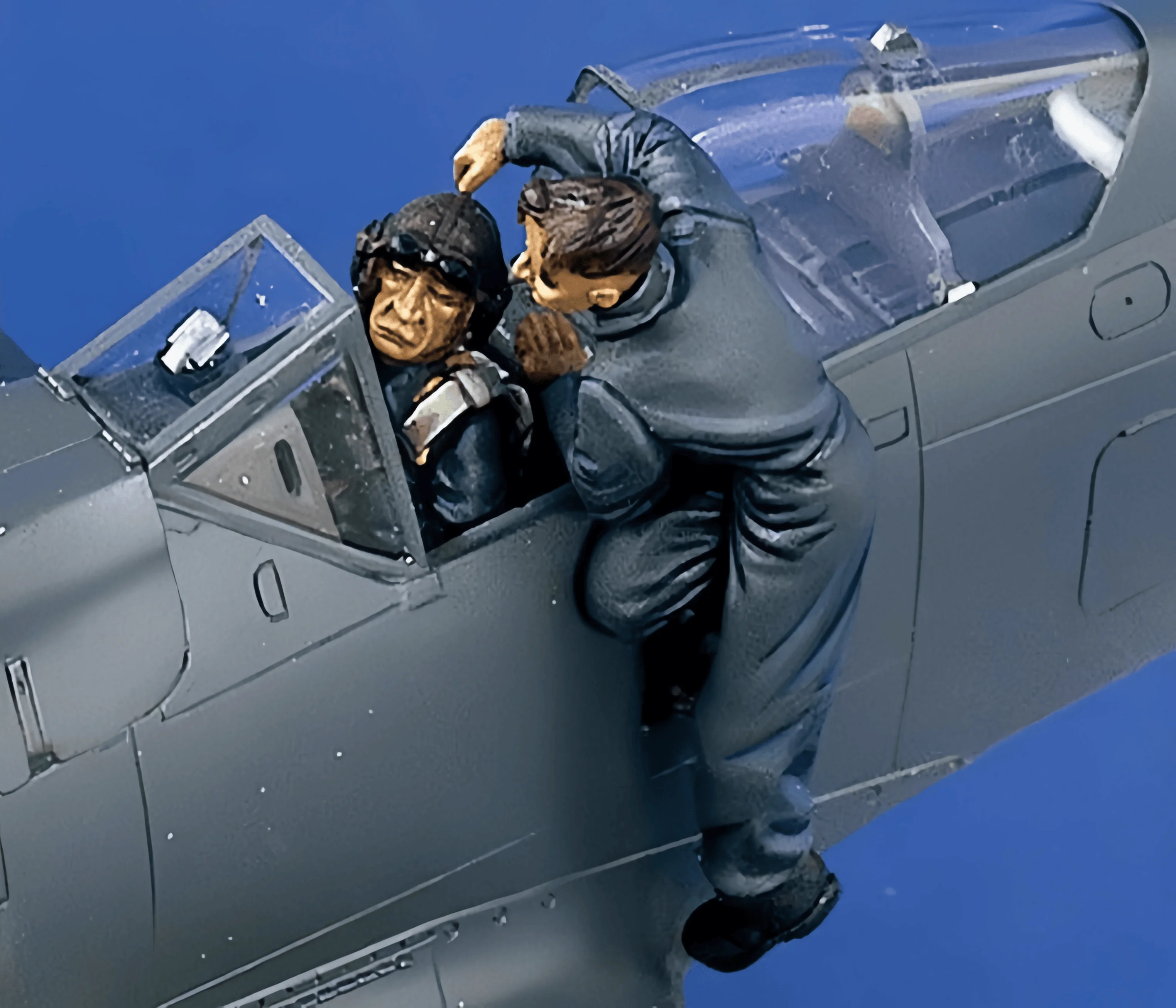 

Комплект прецизионных моделей из смолы 1/35, модели пилота ВВС и наземного экипажа, неокрашенные