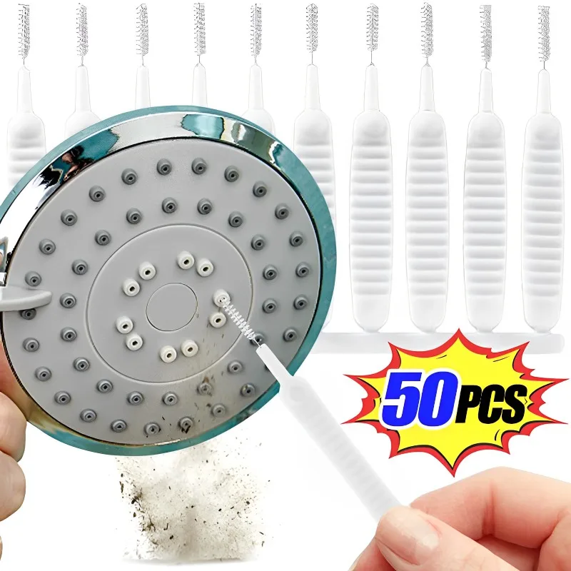 Shower Head Cleaning Brush Bathroom Anti-clogging Micro Nylon Washing Brushes Phone Hole Pore Gap Toilet Household Cleaning Tool