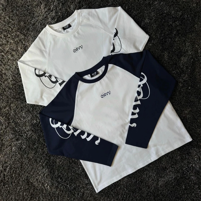 

Y2K Retro Spliced Long Sleeve T Shirt Orvy Graphic Printed Top Men Harajuku Casual Gothic Streetwear Unisex Oversize Clothing
