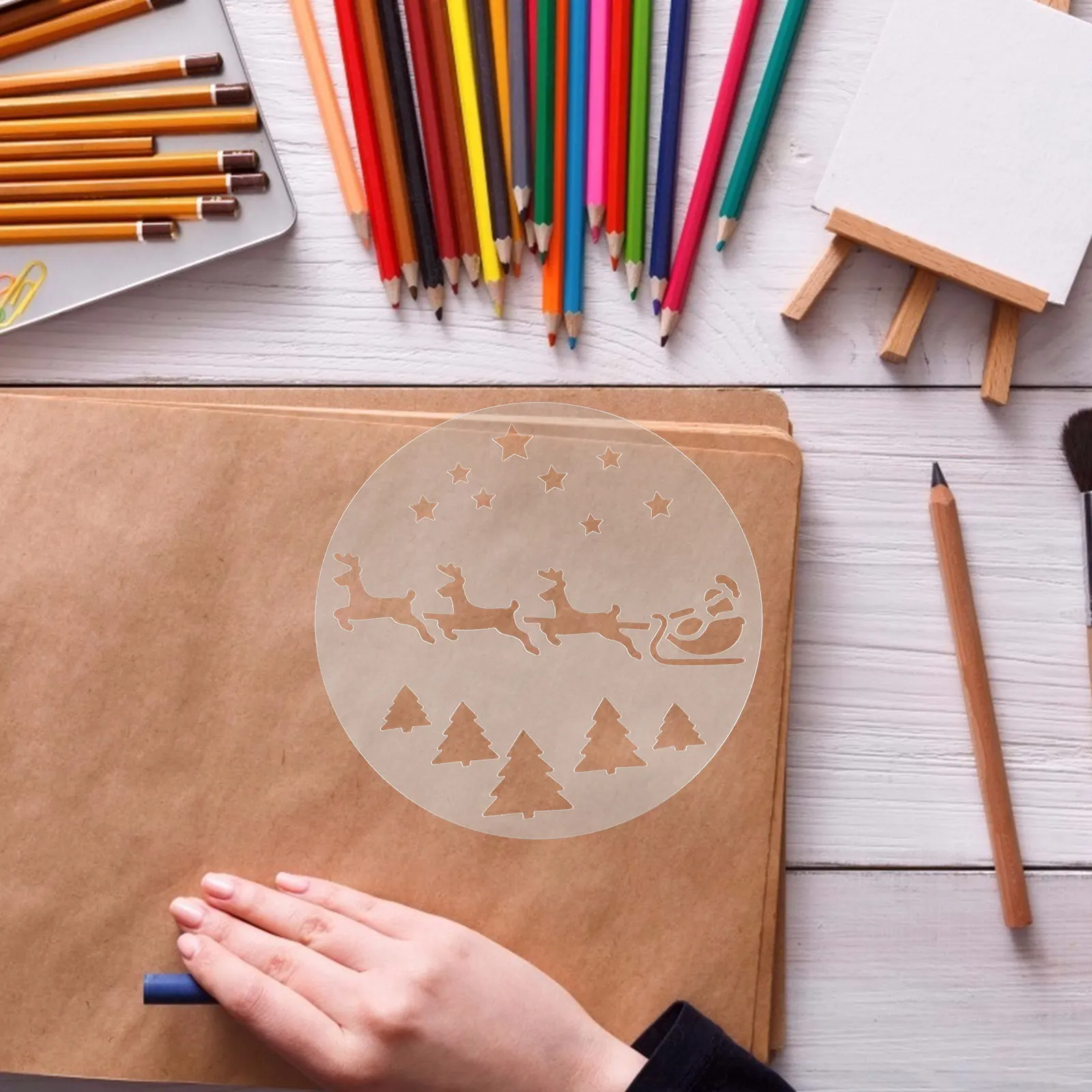 1Set Coffee Stencils DIY Latte Art Tools Reusable Decorative Templates for Cappuccino Cake Cupcake Cocoa Powder Chocolate