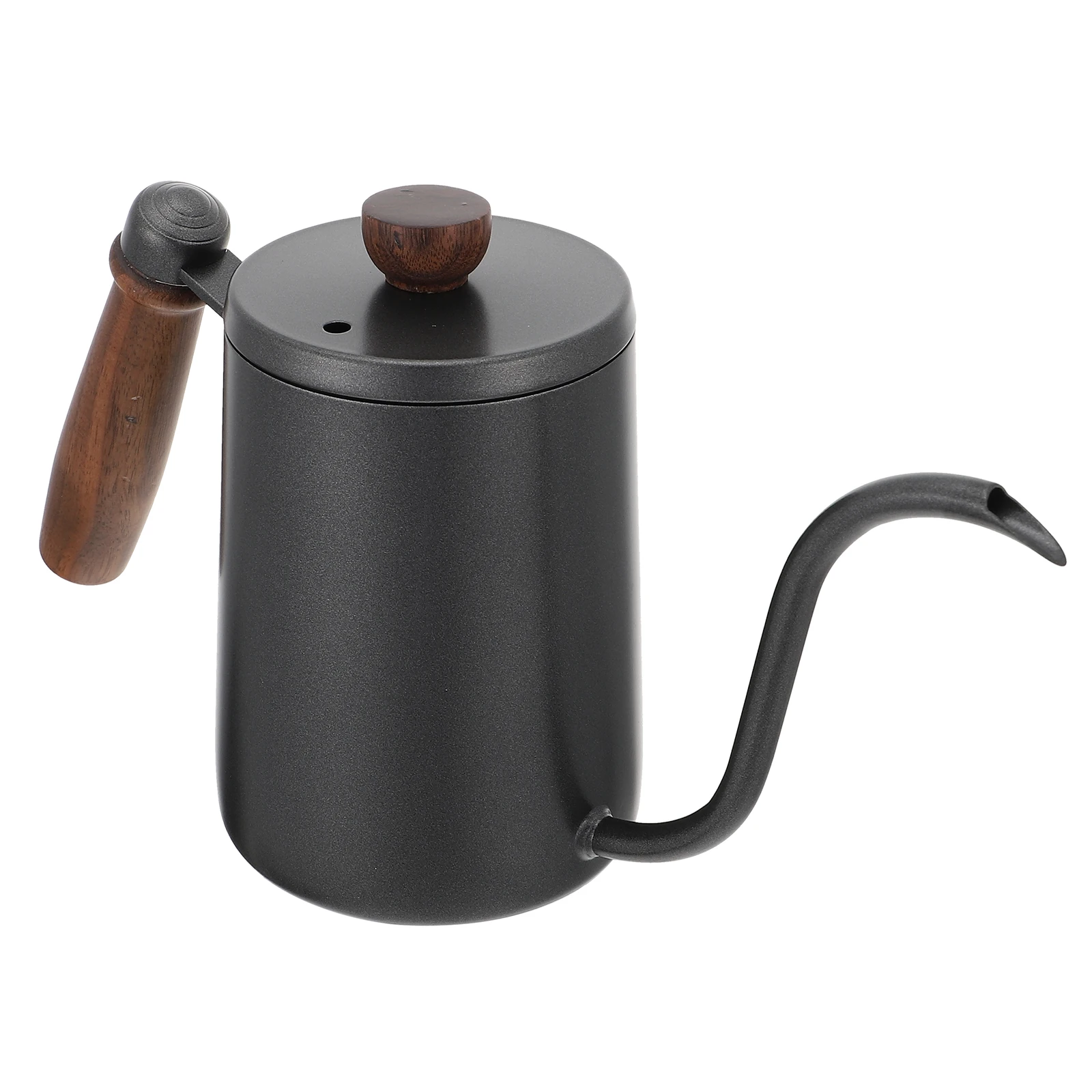 

Stainless Pot 600ml Black Gooseneck Tea Kettle Pouring Container Practical Long Spout Hot Cold