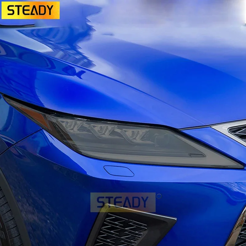 

2 Pcs Car Headlight Protective Film Transparent Black TPU Sticker For Lexus RX 350 300 450h 2016 2017 2018 2019 2020 Accessories