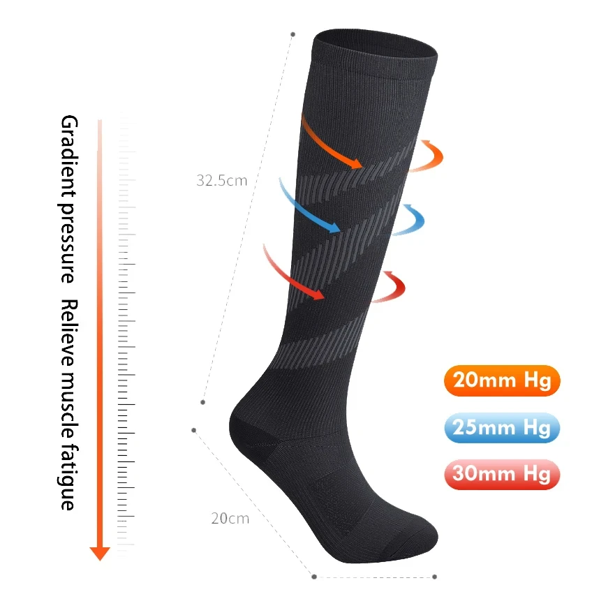 Varicose Compression Socks For Men Women Basketball Fitness Marathon Sports Socks For Doctors Swelling Diabetes Anti Fatigue New