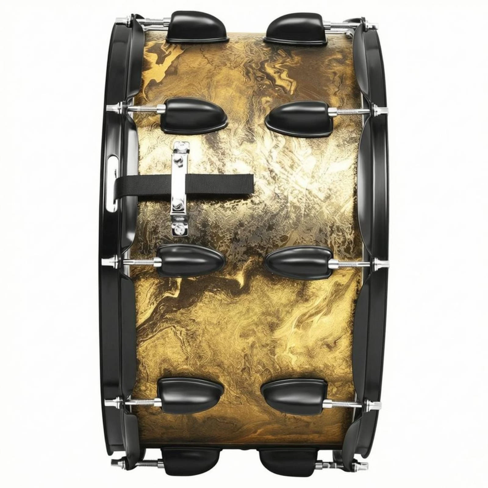 14 X 8 Inch Snare Drum 10 Lugs Black Snare Drum