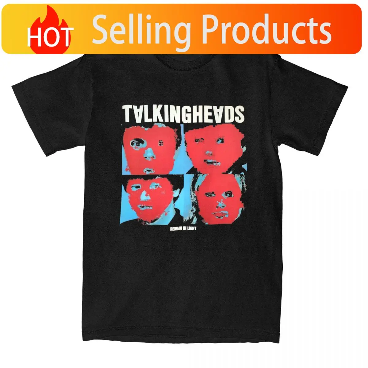 Rock Talking Heads Remain In Light Band T Shirts Hip Hop Leisure Streetwear Cotton Short Sleeve Harajuku Men Women Unisex Tops