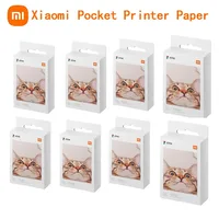 Venta al por mayor Original Xiaomi ZINK papel de impresora de bolsillo impresión fotográfica autoadhesiva 10/50/100 hojas Xiaomi Mini papeles de impresora de 3 pulgadas