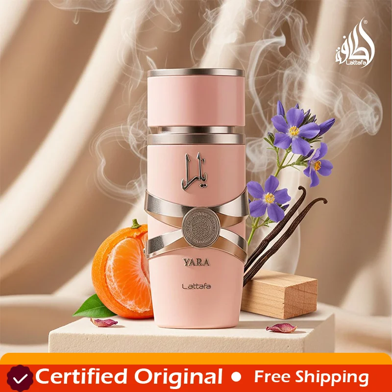 

Парфюмерная вода Lattafa Yara Vanilla Gourmand Fruity Floral, стойкий аромат для женщин, 3.40 унции, с феромонами, арабский аромат.