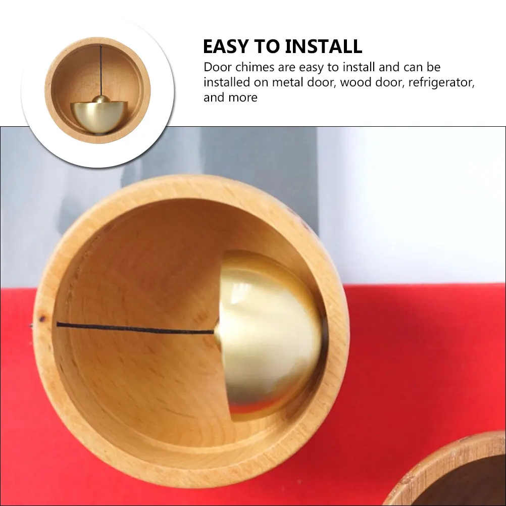 

Wooden Wind Door Chime Opening Bell Chime Easy Install Refrigerator Decorations