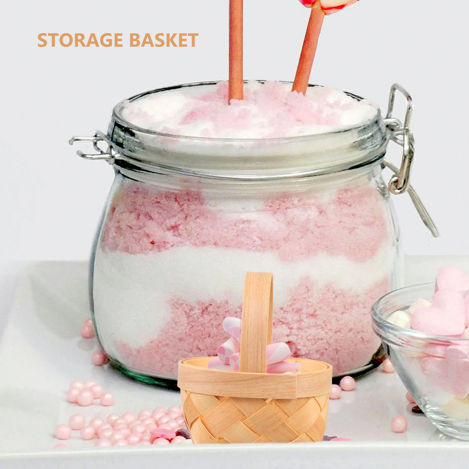 

Mini Woven Candy Baskets 20Pcs Gift Wrapping Chocolate Chip Hamper Basket Playing Party Decor