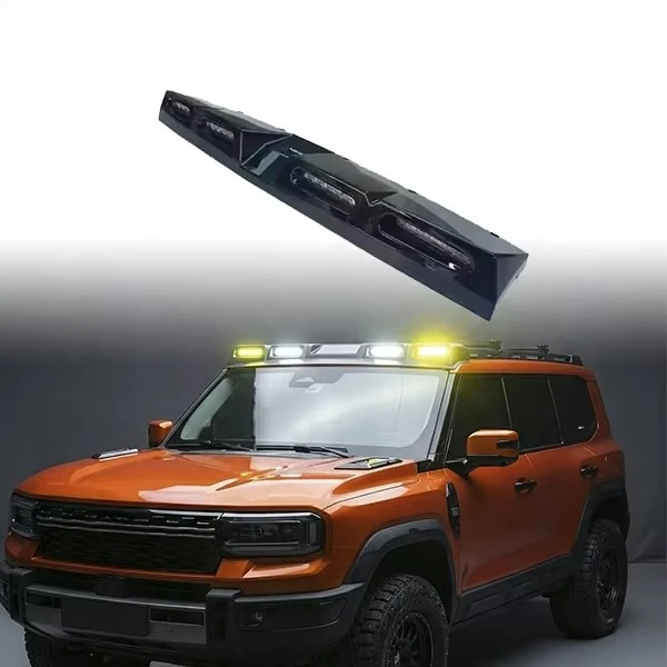 

ABS Front Roof LED Kit Modification Black 4 Led Front Top Spotlights Roof Spoiler Light Roof Lights for G700