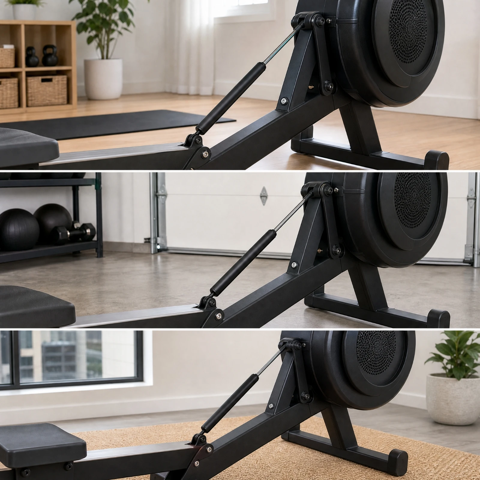Rowing Machine Oil Cylinder Easy Installation Rowing Machine Hydraulic Cylinder Damper Shock Absorber Replacement