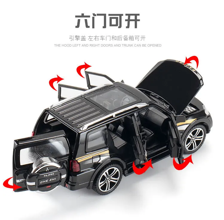 1:32 PAJIELUO レトロカー 合金メタルダイキャストモデルカー サウンド&ライト プルバック コレクション ホビー玩具 ホームレストランデコレーション