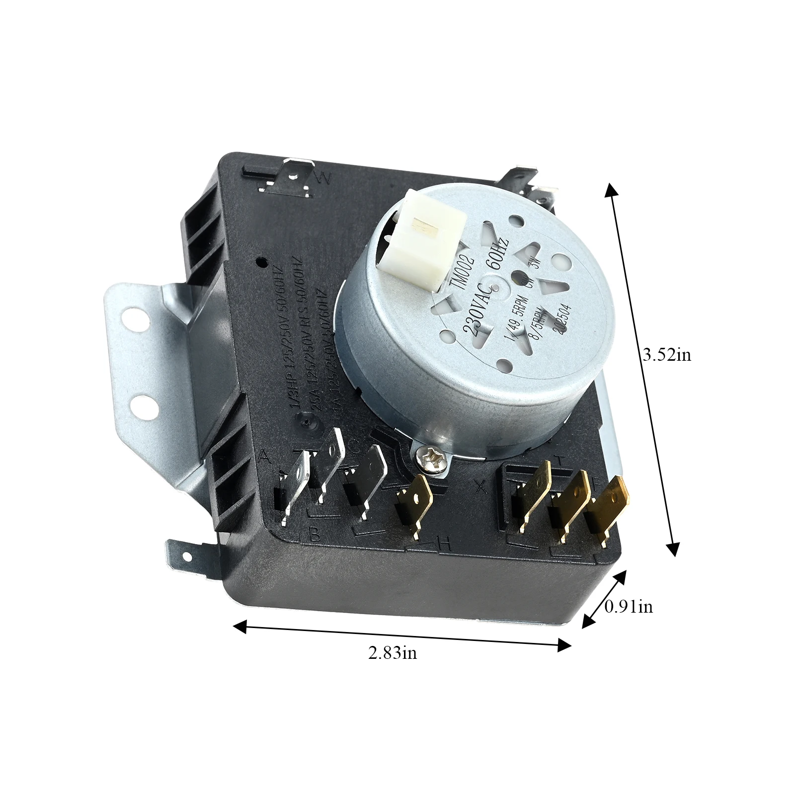 1pc W10185982 Dryer Timer Replaces WPW10185982VP, 1546812, AH2352169 for Amana, Kenmore, Admiral, Crosley, Roper, Inglis Dryers