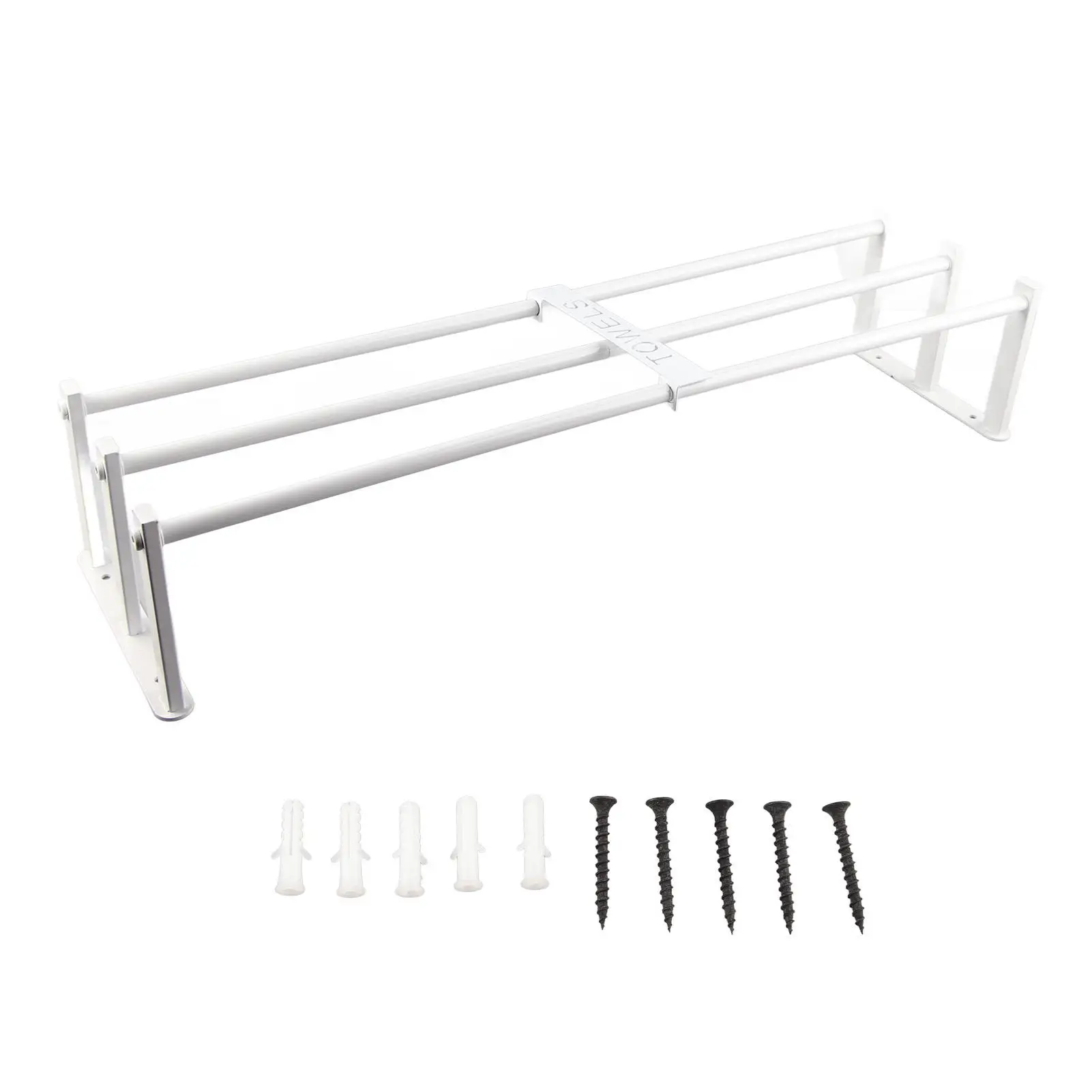 

Wall Mounted Towel Rack - Sturdy Aluminum Alloy Holder for bathroom - Elegant Design & Easy to Use