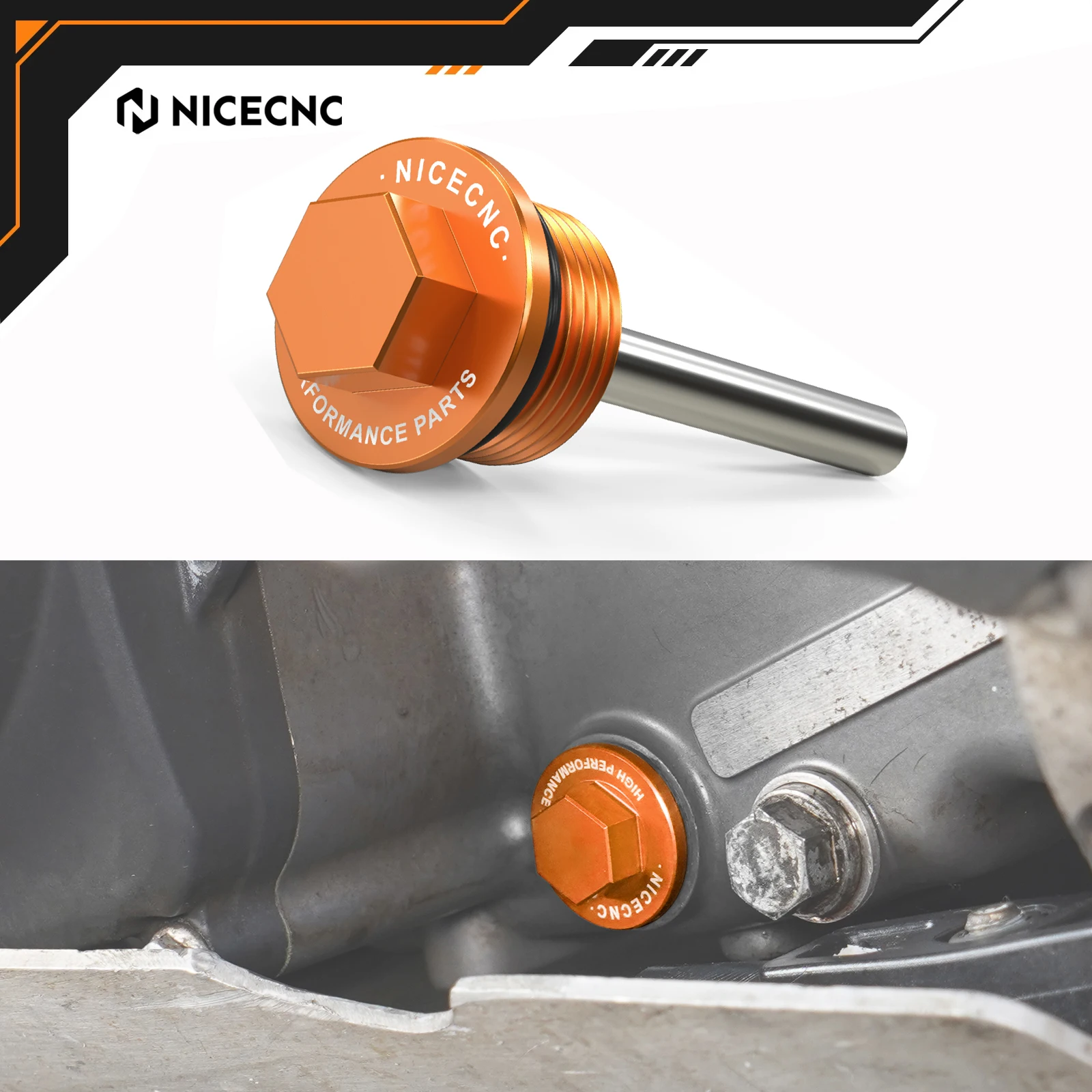 

2015-2023 For KTM SX-F 450 EXC-F 350 SXF XCF XCF-W EXC-F 250 350 450 500 SMR 450 Magnetic Oil Drain Plug Bolt NICECNC Motorcycle