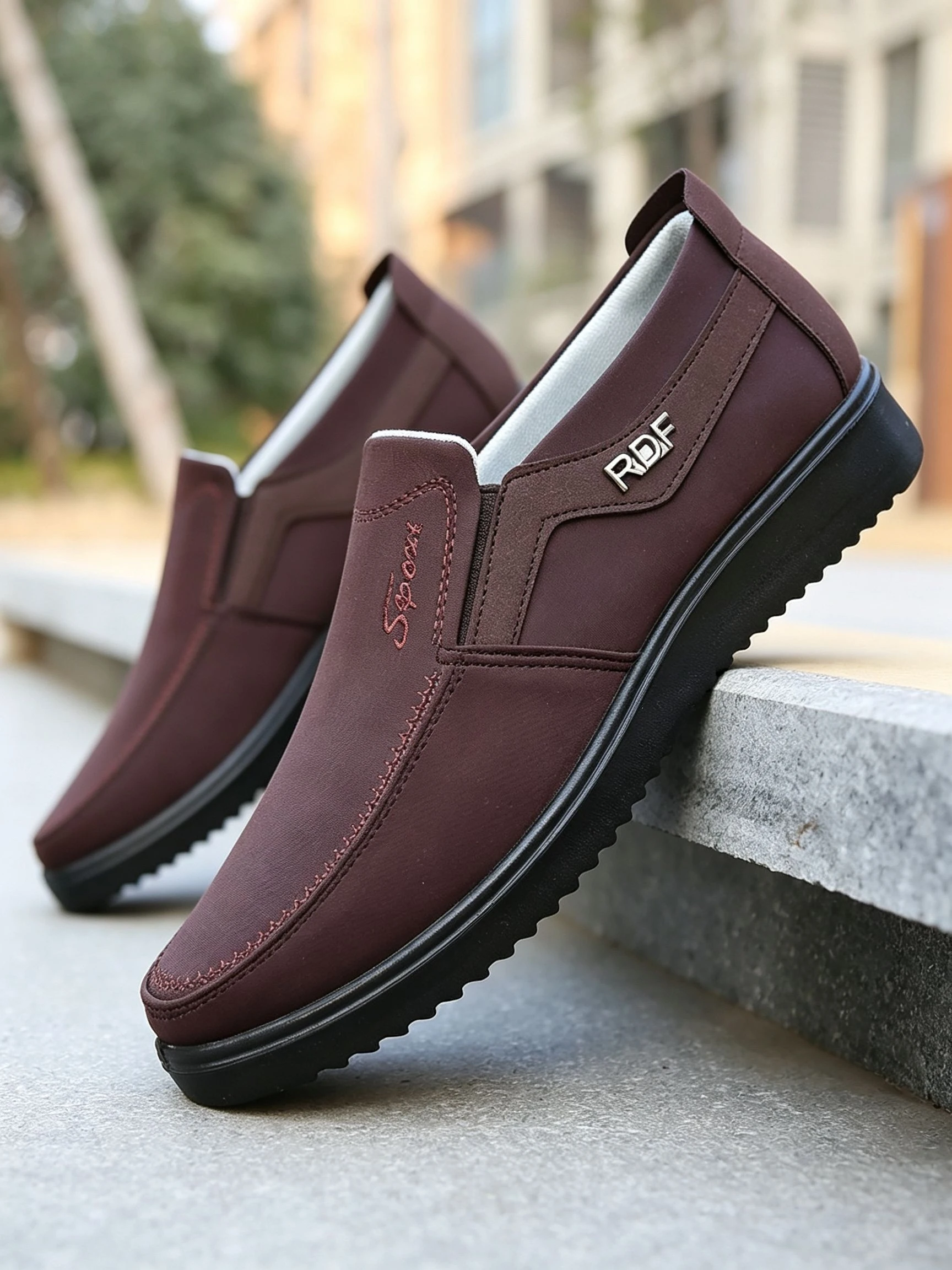 Herren-Freizeitschuhe - Leichte, Atmungsaktive Flachsohle mit PU-Boden, Weiche und Stoßdämpfende Laufschuhe – Detail 6