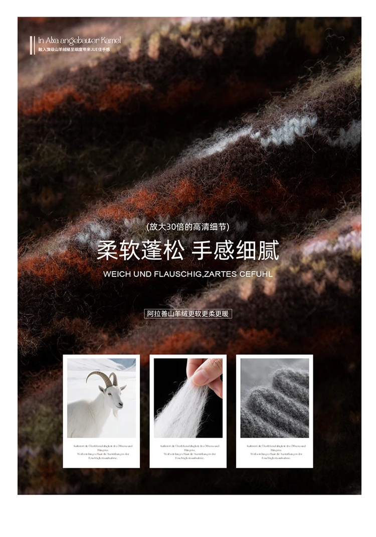 

TLOML новый женский свитер из 100% кашемира с воротником-стойкой и полумолнией, винтажный жаккардовый трикотаж, пуловер, осень-зима, толстые кашемировые топы