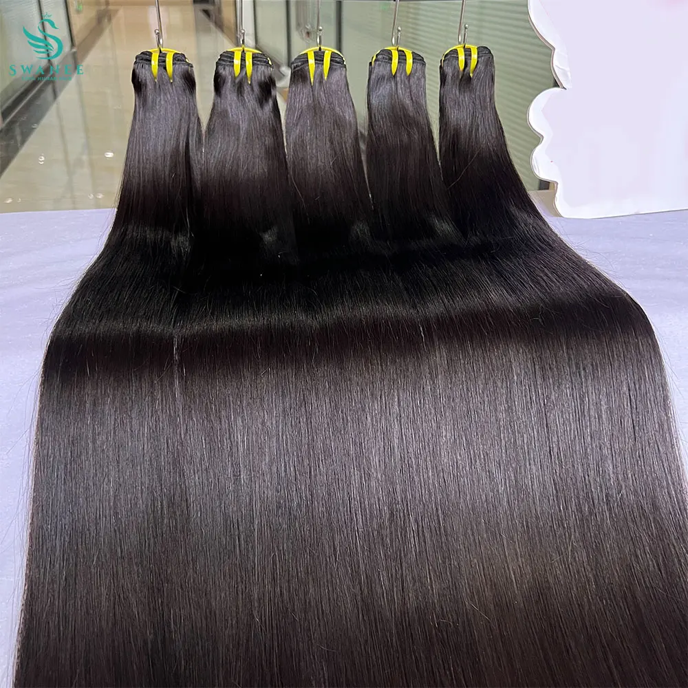 34 36 Inch Bone Straight Human Hair Bundles Raw Virgin Unprocessed 100% Human Hair Extensions 1 2 3 4 Bundles Double Weft