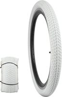 ZUKKA 20 Inch 20 x 1.75 White Bicycle Tire 47-406 Bike Tyre for 20 Inch MTB, Kid Bike Child Bicycle Student Bike Girl Bicycle