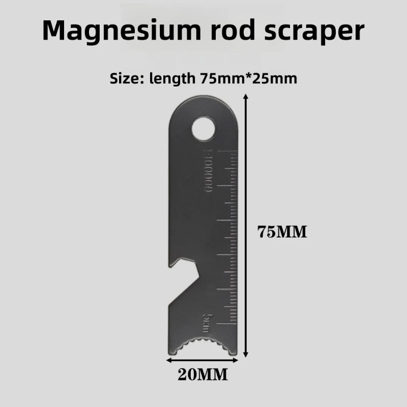 Magnesium Fire Starter Ferro Rod Scraper Flint Spark Survival Camping Emergency Outdoor Fire Striker Kit view 3