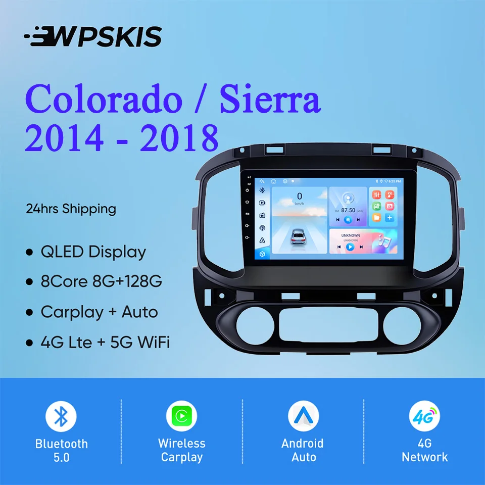 

Android 14 8G 128G For Chevrolet Colorado Sierra 2014 - 2019 Car Radio Video Audio Multimedia DVD Cassette Carplay Auto 4G Lte