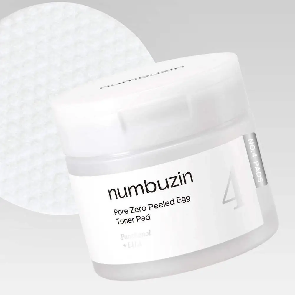 numbuzin-no4-pore-zero-peeled-egg-toner-pad-almofadas-de-algodao-dupla-face-para-esfoliacao-suave-e-manutencao-do-equilibrio-hidrico-oleoso-da-pele