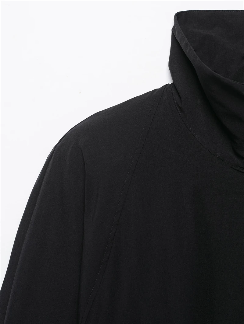 Guobioziy Women's Stand Collar Functional Fabric Jacket 2026 Spring-Autumn Western Daily Casual Fashion Trend Classic Streetwear