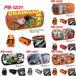 Anime Chainsaw Man Pencil Case Denji Pochita Power Makima studenti stazionaria Box Pencil Bag Make Up Pouch materiale scolastico regalo