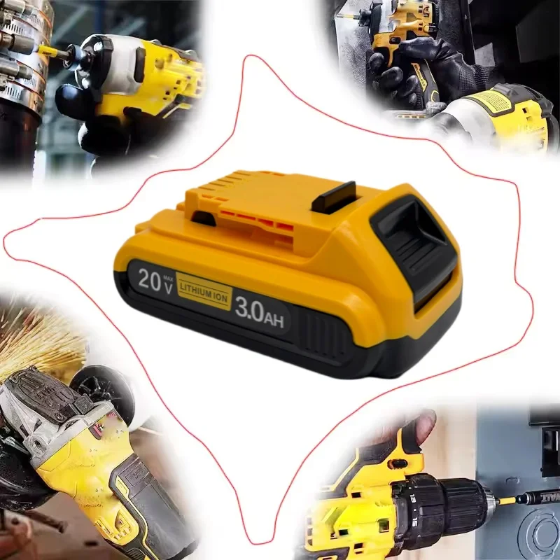 For DeWalt 20V 3/5Ah Max Batteries Au Lithium DCB203 Li Ion Batterie Remplacement DCB206 DCB205 DCB204 DCB200 Outils Électriques