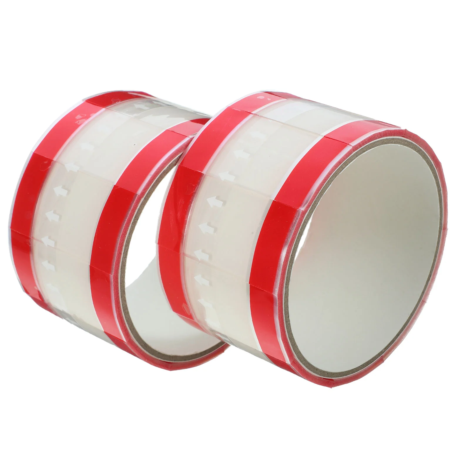 2 Rolls Easy to Tear Sticker Beverage Sealing Stickers Nail Adhesive Opp Tamper Evident Tape Transparent Label