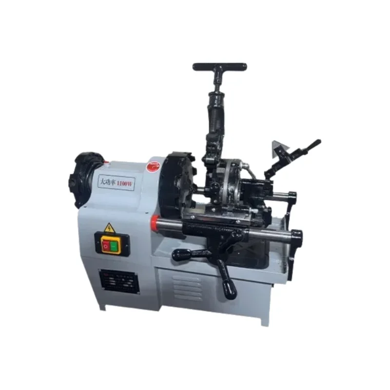 Máquina elétrica de corte e rosqueamento de tubos, 2 polegadas, totalmente automática, máquina de rosqueamento de aço redondo