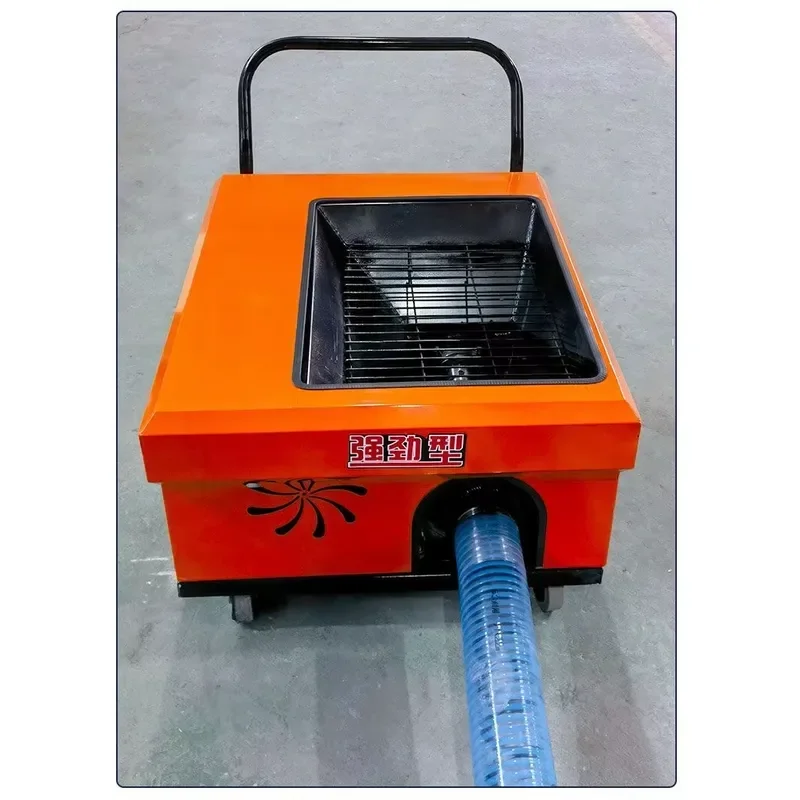Small Secondary Structure Feeder Concrete Mixer Cement Mortar Powerful Delivery Pump at Construction Site