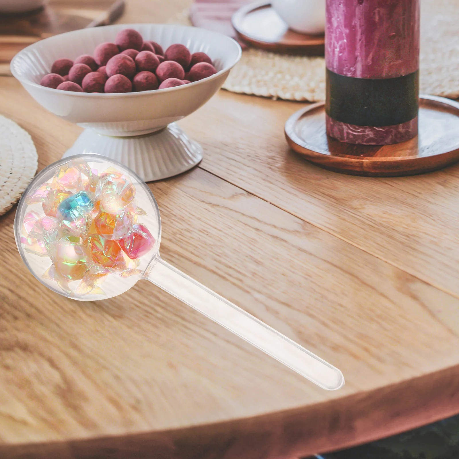 

12Pcs Candy Storage Boxes Lollipop Shaped Clear Plastic Containers Small Organizer for Beads Jewelry Ring DIY Packaging