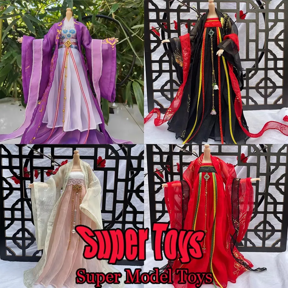 

In Stock 7 Style 1/6 Scale Female Soldier Clothes Ancient Classical Fairy Long Dress Fit 12-inches Action Figure Model Doll