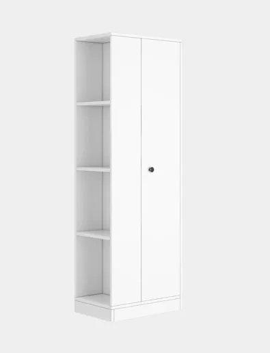 Single door wardrobe household bedroom rental room with small corner wardrobe covers an area of small simple assembly wardrobe