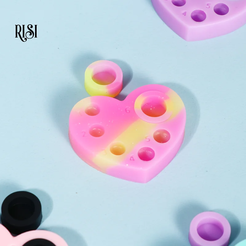 RISI silikonowa paleta do podnoszenia rzęs wielokrotnego użytku podkładki do trwałej ondulacji rzęs Mini Lash Lift paleta silikonowa narzędzia do podnoszenia rzęs narzędzie do makijażu — zdjęcie 6