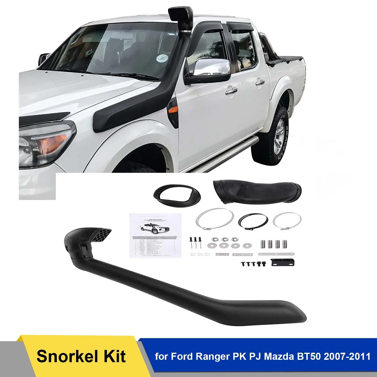 

Vehicle Snorkel Kit for Ford Ranger PK PJ Mazda BT50 2007 2008 2009 2010 2011 3.0L Turbo Diesel Inflow Bottle