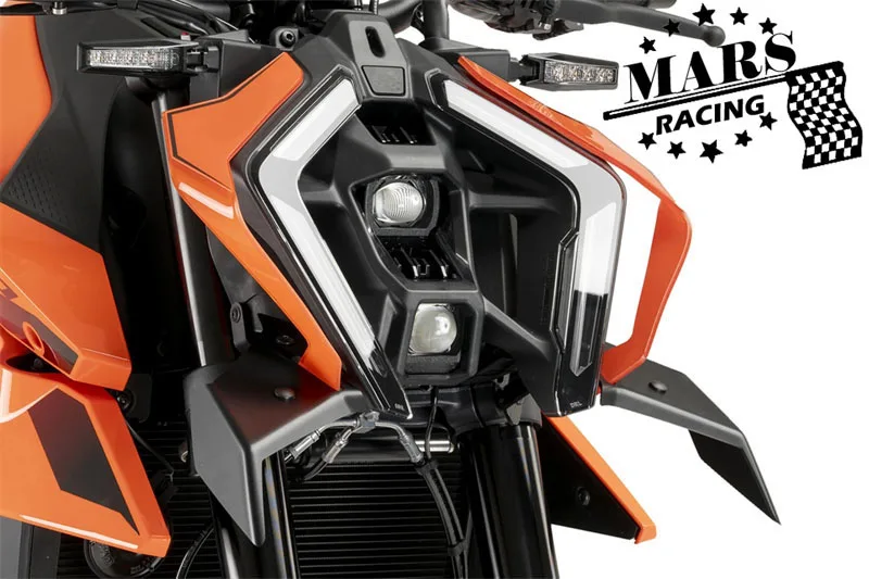 

For DUKE 990 DUKE990 R 2024 2025 Motorcycle Sport Downforce Naked Forntal Spoilers Aerodynamic Wing Deflector Front Spoiler Wing