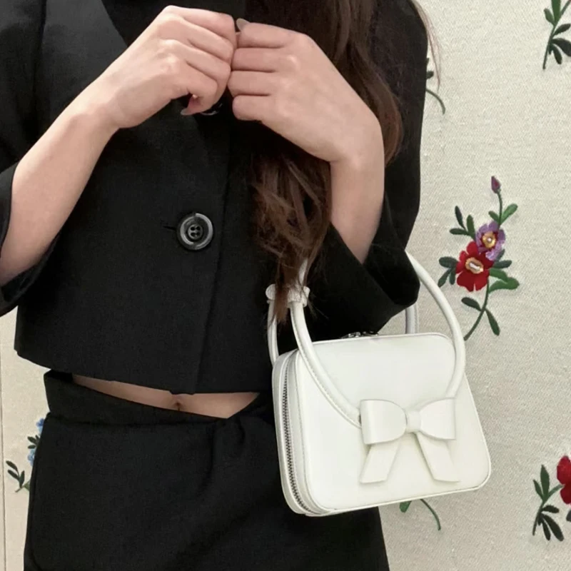 Japão estilo sacos finos para mulheres bolsas de designer de luxo e bolsas 2023 novo em pu alça superior laço decoração pequeno ombro transportar saco de pulso alta qualidade Frete grátis Envio rápido chega