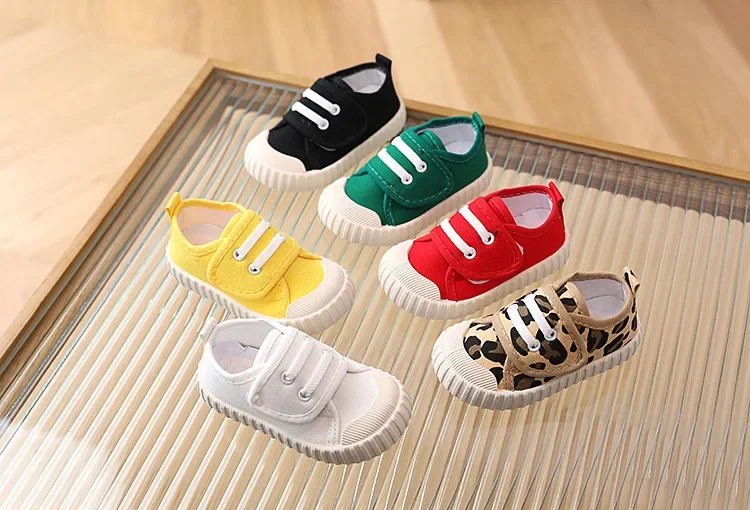 Kinder Schuhe Jungen Mädchen Leinwand Schuhe Mode Weiche Kleinkind Kleinkind Mädchen Jungen Turnschuhe Atmungsaktive Candy Farbe Kinder Leinwand Schuhe – Detail 4
