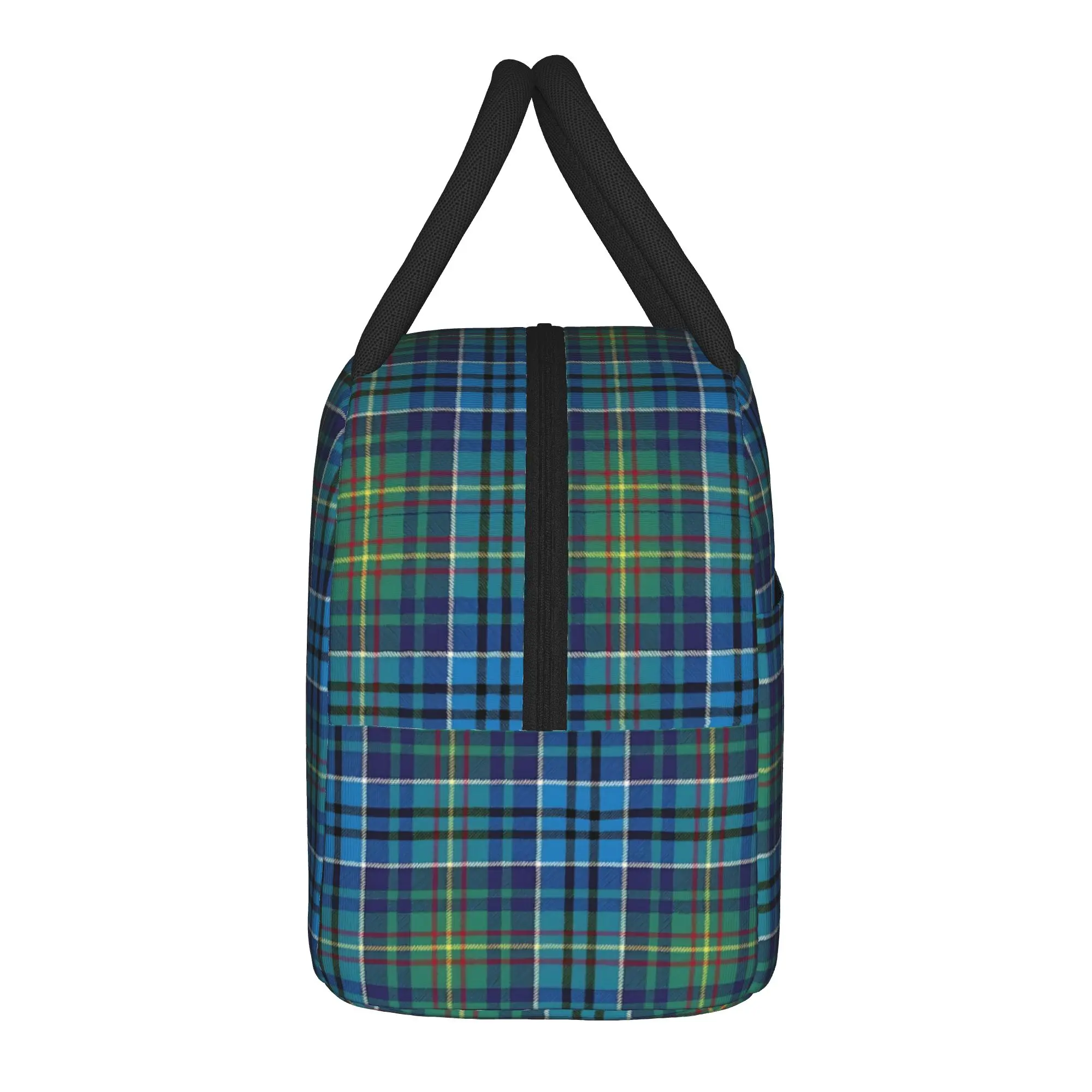 Tartan  Ancient Irish Family Name & Clan Plaid Insulated Lunch Bag High Capacity  Meal Container Thermal Bag Lunch Box Tote
